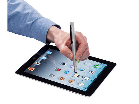 Ручка-стилус шариковая Naju с флеш-картой USB 2.0 на 4 Гб.