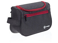 Несессер TORBER, дорожный, чёрный/бордовый, полиэстер 300D, 24 х 16 х 9 см