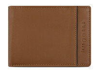 Портмоне BUGATTI Banda, с защитой RFID, коньячного цвета цвет, кожа/полиэстер, 12,5х2х9 см