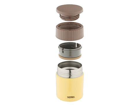 Термос из нерж. стали для еды тм THERMOS JBQ-400-BNN 0.4L, желтый
