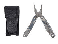 Мультитул Stinger, 100x45 мм, 11 функций, сталь, серебристый, в комплекте нейлоновый чехол
