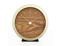 Часы настенные Gracie XS, натуральные с золотистым