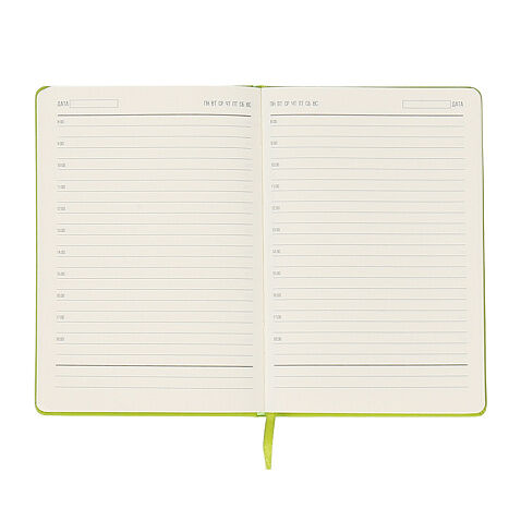 Ежедневник A5 недатированный Dear в твёрдом переплёте, салатовый