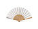 Деревянный веер MILOS, натуральный/белый