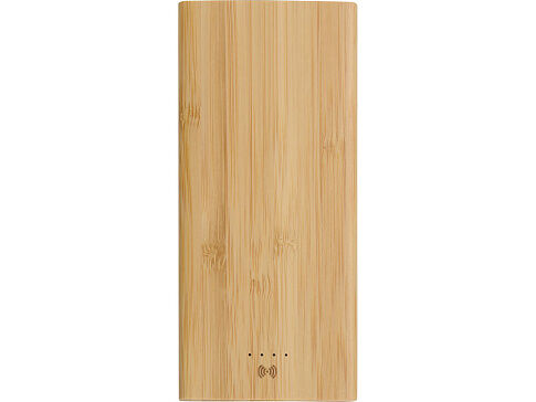 Внешний беспроводной аккумулятор из бамбука Bamboo Air, 10000 mAh