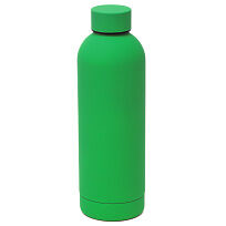 Термобутылка Perfecto софт-тач, зеленый