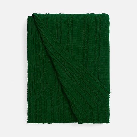 Плед Remitti, глубокий зеленый