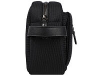 Несессер мужской BUGATTI Nero, чёрный, нейлон 1680D/кожа, 24х7,5х16 см