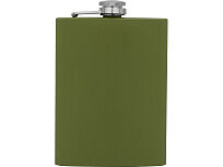 Фляжка 240 мл Remarque soft touch, 201 сталь, зеленый милитари (Р)