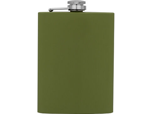 Фляжка 240 мл Remarque soft touch, 201 сталь, зеленый милитари (Р)