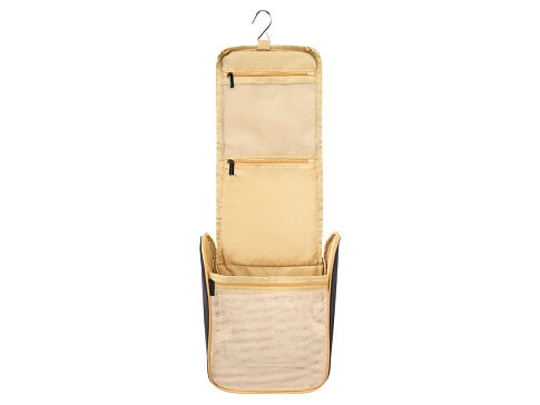 Несессер TORBER, дорожный, чёрный/бежевый, полиэстер 300D, 27 х 22 х 11 см