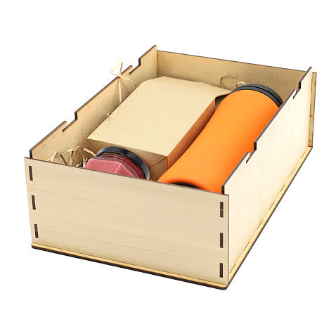 Подарочный набор Ирвин, оранжевый (черный чай, мёд натуральный с клюквой)