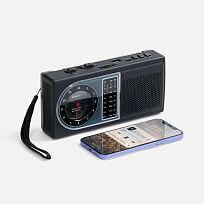 Bluetooth-колонка с радио Comradio, черная