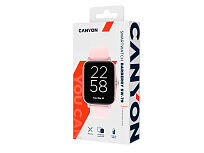 Умные часы CANYON Barberry SW-79, IP 67, BT 5.1, сенсорный дисплей 1.7, розовый