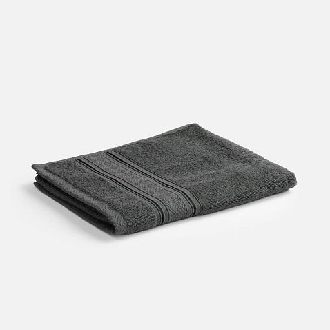 Полотенце махровое Terrychic, среднее, темно-серое