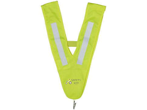 Детский защитный жилет Nikolai в форме буквы V,  неоново-желтый