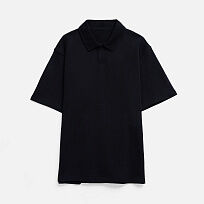 Рубашка поло унисекс Tiimi, черная