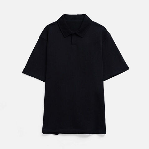 Рубашка поло унисекс Tiimi, черная