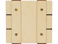 Деревянная подарочная коробка с крышкой Ларчик на бечевке