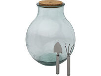 Tier Террариум из переработанного стекла с садовым набором , прозрачный