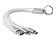 Кабель для зарядки Tres с брелоком, серый