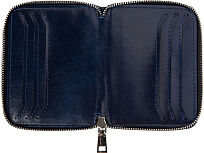 Картхолдер на молнии для 8 пластиковых карт с RFID защитой Fabrizio, синий