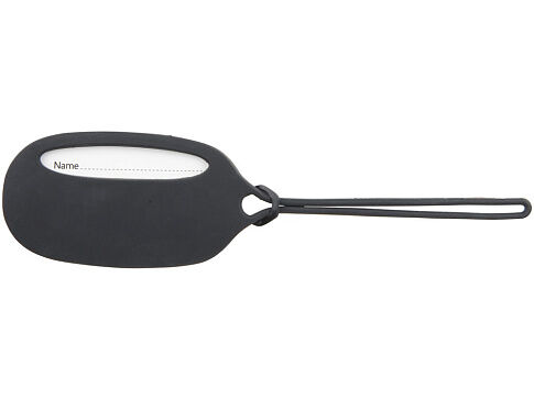 Силиконовая бирка для путешествий, черный