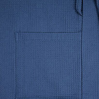 Халат вафельный Kimono, темно-синий