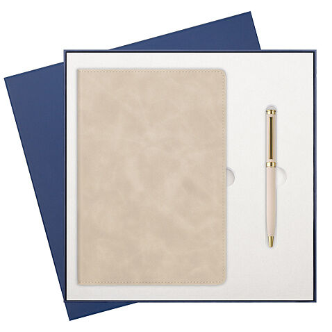 Подарочный набор Verona, бежевый (ежедневник, ручка) Подарочный набор Verona, бежевый (ежедневник, ручка)