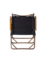 Стул MW02 складной, черный, темное дерево