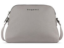 Сумка наплечная женская BUGATTI Bella, бежевая, воловья кожа/полиэстер, 23х8х17 см