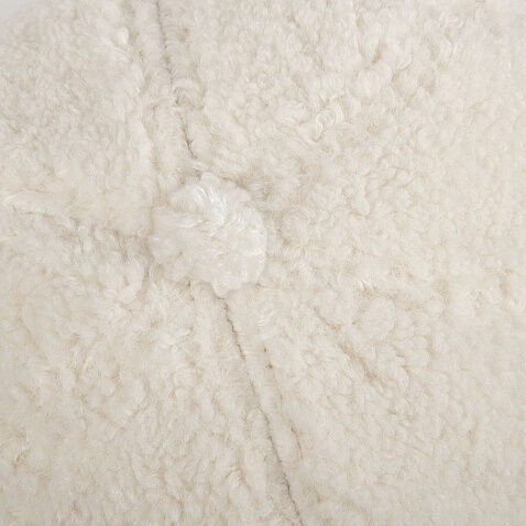 Бейсболка Oblako, утепленная, молочно-белая