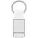 Брелок Stropp с тканевой вставкой, белый
