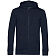 Толстовка на молнии с капюшоном унисекс BNC Inspire (Organic), темно-синяя
