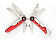 Мультитул Stinger, 108x35 мм, 10 функций, нержавеющая сталь, красный, в комплекте нейлоновый чехол