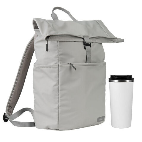 Подарочный набор Palermo, Boston, серый/белый (рюкзак, термокружка) Подарочный набор Palermo, Boston, серый/белый (рюкзак, термокружка)