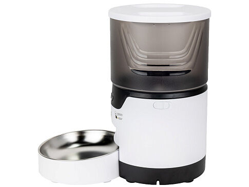 Умная Wi-Fi кормушка IoT Pet Feeder, 3000 мл, белый/черный