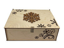 Набор новогодних шаров, 6 шт.