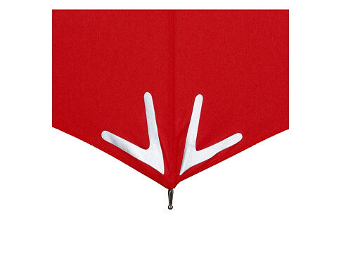 Зонт-трость 7571 Safebrella с фонариком и светоотражающими элементами, полуавтомат, черный