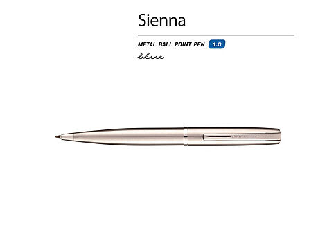 Ручка металлическая шариковая Sienna, сталь