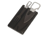 Мультиинструмент с ножом и вилкой Hungry, черный