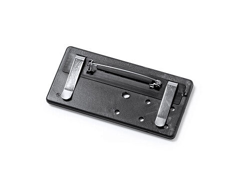 Значок GANDA для бейджа, серебристый