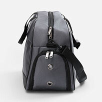 Спортивная сумка Atlantes, светло-серая с черным