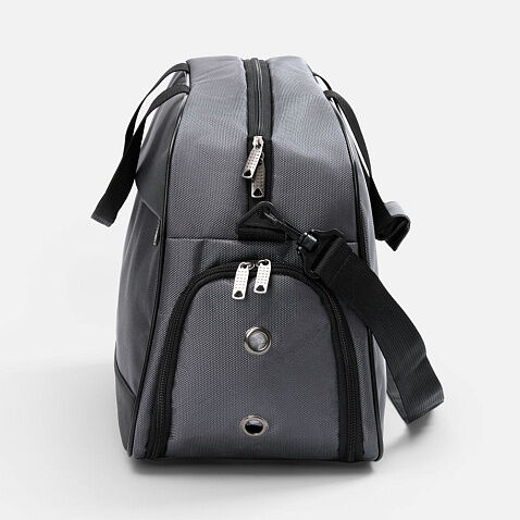 Спортивная сумка Atlantes, светло-серая с черным