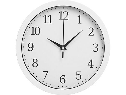 Пластиковые настенные часы  диаметр 25,5 см Yikigai, белый