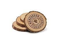 Набор PINEA из 4 подставок из сосны, натуральный