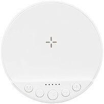 Bluetooth-колонка с беспроводной зарядкой relaxTime, белая