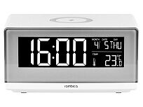 Часы с беспроводным зарядным устройством Rombica Timebox 2, белый