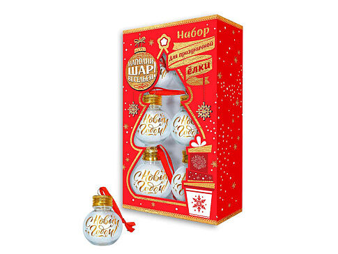 Новогоднее подвесное украшение - шар Наполнитель из полиэтилентерефталата, набор из 6 штук / 22,5x12,5x5см Новогоднее подвесное украшение - шар Наполнитель из полиэтилентерефталата, набор из 6 штук / 22,5x12,5x5см