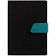 Ежедневник Boom, недатированный, черно-бирюзовый